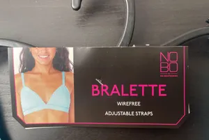 NWT No Boundaries Wirefree Bralette Aqua Blue Adjustable Straps Size S thumbnail 3
