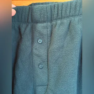 Victoria's Secret PINK polar fleece pajama set in a dark green color size XXL thumbnail 4