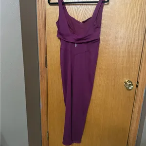 Purple Sleeveless Jumpsuit free people size medium thumbnail 4