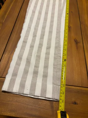 Sharagano Striped Linen Blend Trousers Size 12 Neutral Coastal Grandma NWOT thumbnail 6