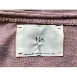 T La Anthropologie Sylvan Flutter Sleeve Tee Shirt Top Pink Floral Size Small thumbnail 8