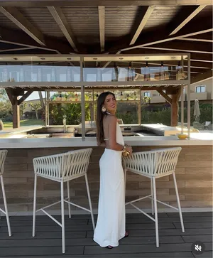 Zara maxi dress gown bodycon halter plunge neck party formal wedding evening thumbnail 9