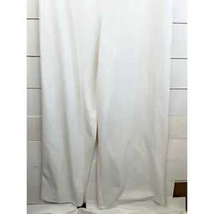 LOVE X DESIGN Jumpsuit Womens Size M White One Shoulder Wide Leg Draped Top thumbnail 5