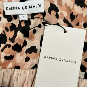 NWT Karina Grimaldi‎ Anaii Cheetah Print Asymmetric Hem Maxi Dress thumbnail 5