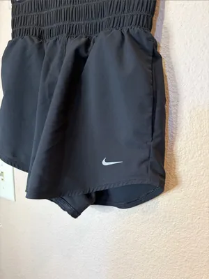 Nike Women's One Dri-FIT Ultra High-Waisted 3" Brief-Lined Shorts XS Black thumbnail 2