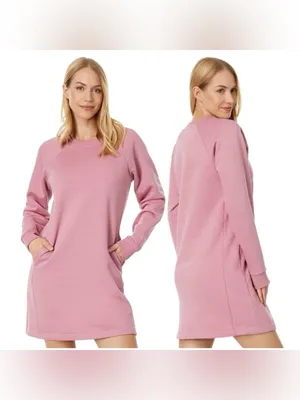 Pact Courtside Desert Rose‎ Long Sleeve Sweatshirt Dress Size large thumbnail 2