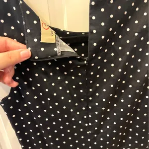 Grace Karin Polka Dot Dress Sleeveless Black White Fit and Flare Pin Up 60s Sz M thumbnail 8