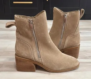 Steve Madden Tan Suede Ankle Boots thumbnail 1