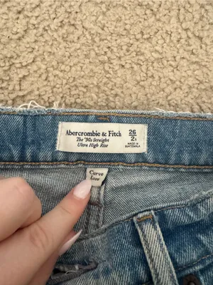 Abercrombie Curve Love 90s Straight Ultra High Rise Split Ankle thumbnail 8