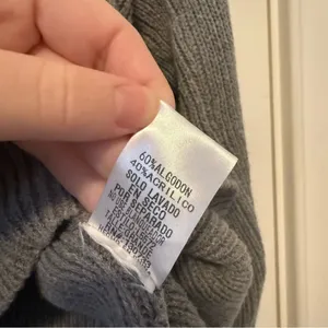 Umgee Grey Ruffle Wide Long Sleeve Knit Sweater Size Large thumbnail 7