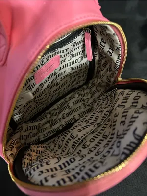 Juicy Couture Pink Logo Mini Backpack with Gold Accent NWT thumbnail 9