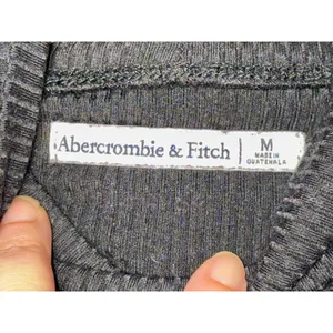 Abercrombie & Fitch Black Ribbed Knit Long Sleeve Mock Neck Sweater Top Size M thumbnail 4