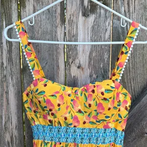 NWT Anthropologie Farm Rio Anjou Maxi Dress Size 2 Petite Retail $240.00 thumbnail 8
