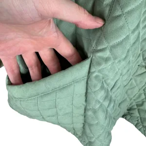 Cabela's‎ Green Collared Quilted Line Button Up Jacket Pockets Size XL thumbnail 4