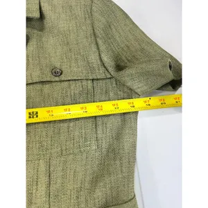 Dressbarn Olive Green Safari Style Short Sleeve Belted Shirt‎ Dress Sz 4 thumbnail 9