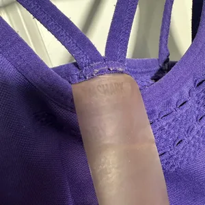 Gymshark Energy Seamless Crop Top Sports Bra Womens‎ M Purple Strappy Workout thumbnail 4