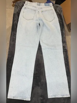 Abercrombie & Fitch Curve Love Ultra High Rise 90s Straight Jean Size 28 (6 Reg) thumbnail 9
