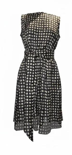 Banana Republic Sleeveless Pleated Fit and Flare Dress thumbnail 1