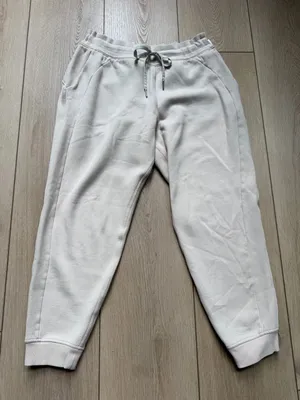 Lululemon Scuba High-Rise Jogger Fleece 28" White Opal Size 10 Off White Sweats thumbnail 9
