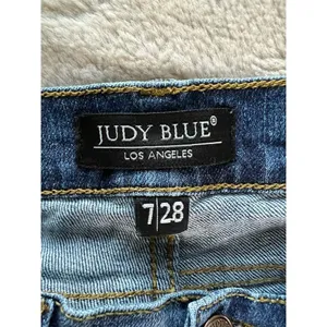 Judy Blue Women's Distressed Skinny Jeans Size 7 Medium Wash Stretchy thumbnail 3