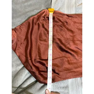 NWT Lulus Size XS Love in Your Life Rust‎ Brown Satin Halter Maxi Dress Formal thumbnail 4