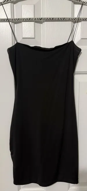 Meshki Mini Bodycon Dress Black thumbnail 2