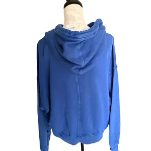 NWT FREE‎ PEOPLE | We The Free of a Feather Hoodie Mazarine Blue Small thumbnail 11