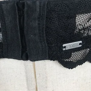 ‎PINK Victoria’s Secret black lace halter bralette L thumbnail 4