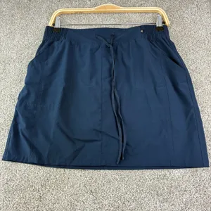 Marika Womens S Navy Athletic Skort Drawstring Golf Tennis Pickleball Activewear thumbnail 3