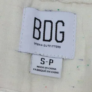 Urban Outfitters BDG Womens Sleeveless Speckled Crop Tank‎ Top Size S White Slit thumbnail 4