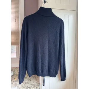 Charter Club Luxury Cashmere Turtleneck Sweater Women M Black Pullover thumbnail 3