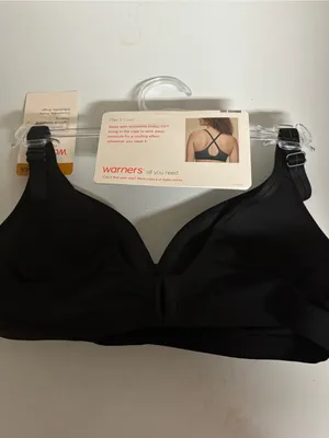 Warner's Play It Cool Wireless Lift Bra - Black thumbnail 2