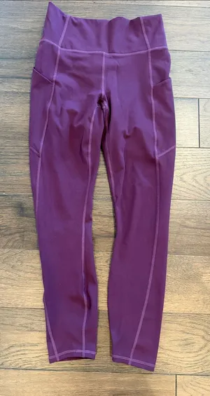 Fabletics PureLuxe High-Waisted Leggings Maroon Size Small - C3-212 thumbnail 1