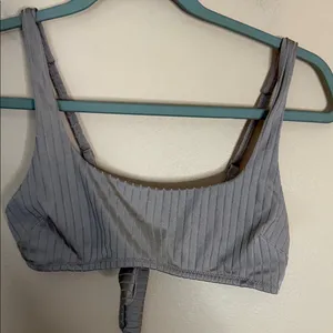 aerie Tan Ribbed Bikini-2 piece thumbnail 3