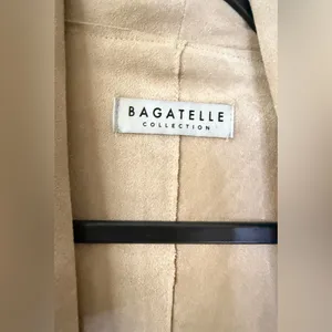 Bagatelle Beige Faux Suede Jacket thumbnail 3