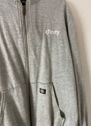 Dickies Grey  Xfinity Zip Up Jacket thumbnail 3