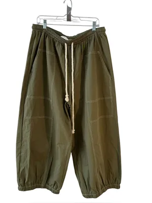 ODDI Los Angeles Olive Boho Balloon Jogger Pants Plus Size 3X Utility thumbnail 2