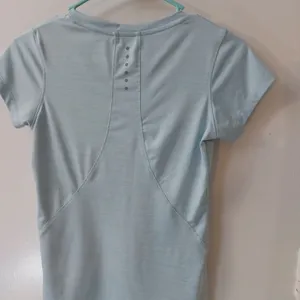 Asics Sky Blue T-Shirt XS Athleisure Pastel Sportswear Activewear Casual Comfy thumbnail 7