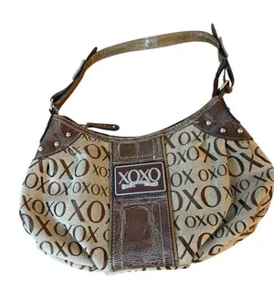 XOXO Brown Leather Vintage Y2K Logo Handbag thumbnail 1