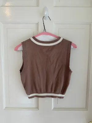 superdown Bonnie Varsity Skirt Set in Toast | Size S thumbnail 6