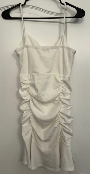 Boutique White Graduation Dress thumbnail 4