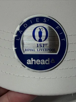 Ahead NWT White The Open Ladies Fit The 151st Royal Liverpool Golf Baseball Cap thumbnail 3