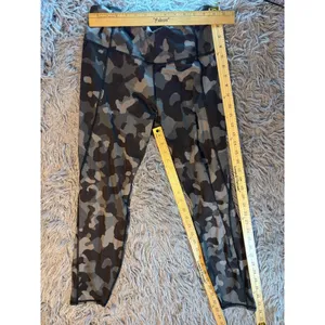 Athleta Lightning 7/8 Tight Camo Leggings Grey Olive Green Size L 487508 thumbnail 3
