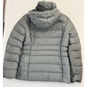 The North Face‎ Gotham Womens Goose Down Hooded Jacket Gray Medium thumbnail 2