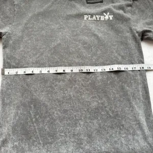 New unisex Playboy gray Tshirt size medium thumbnail 3