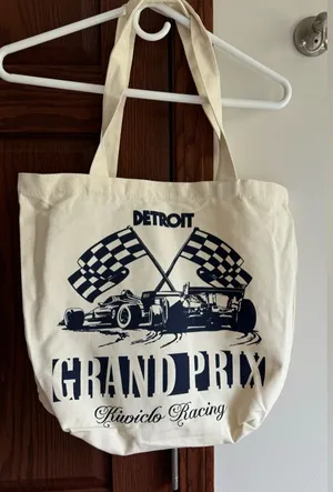 New Canvas Tote Detroit Grand Prix 2024 Kiwiclo Racing Unisex thumbnail 1