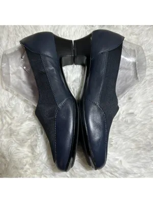 Sofft Women's Size 7.5W Black Leather Square Toe Casual Comfort Slip On Shoes thumbnail 2