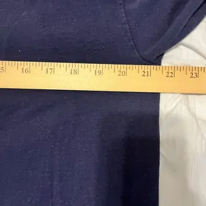 Majestic blue long sleeve yankee shirt in large thumbnail 6