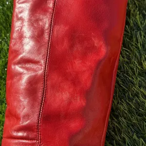 Free People Grayson Red Knee High Boots Leather EU 37 Block Heel thumbnail 9