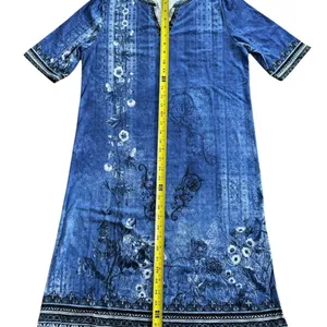 Blue Floral Midi Dress thumbnail 7